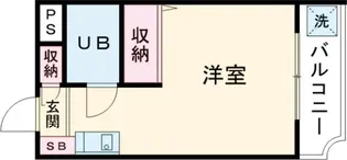 スカイコート世田谷上馬【1階】の間取り