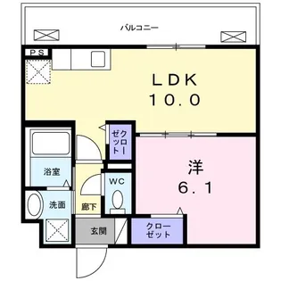 フォンテ クレラ【5階】の間取り