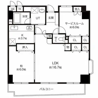 ドミール・コンフォール【2階】の間取り