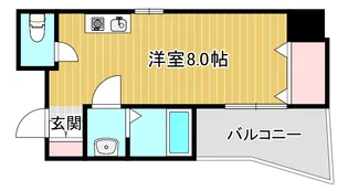 エルミタージュ難波南II【3階】の間取り