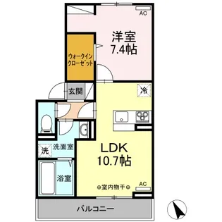 グランテラス紫塚III【2階】の間取り