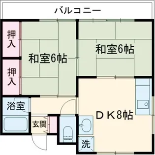 高橋コーポラス【1階】の間取り
