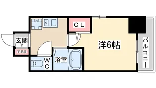 エスリード梅田東【8階】の間取り