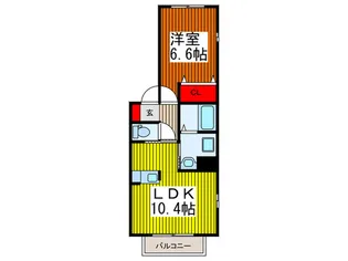 シャルムIII【2階】の間取り