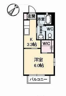 パレスHIROCO B棟【1階】の間取り
