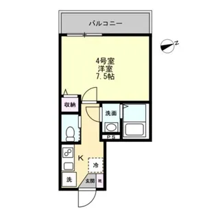 (仮称)六浦5丁目IIアパート【2階】の間取り
