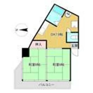リバーサイドあけぼの【3階】の間取り