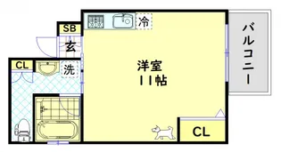 CITY SPIRE日本橋高津【2階】の間取り