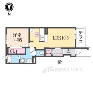 エミュール5【1階】の間取り