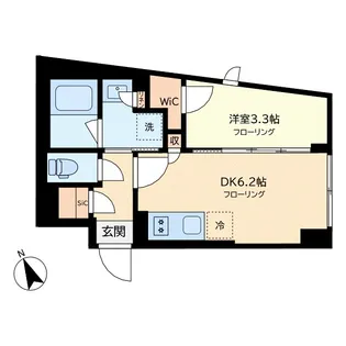 イプセ中目黒【3階】の間取り