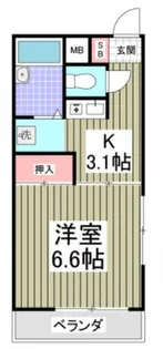 日成マンション【2階】の間取り