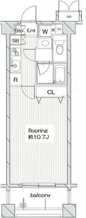 グランヴァン新御徒町【4階】の間取り
