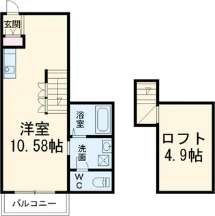 ESTUDIO南脇【1階】の間取り