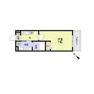 Jブラン三ノ輪【2階】の間取り