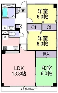 アルデールY・K【1階】の間取り