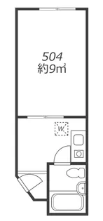 OLA COURT 西田辺(オラコート西田辺)【5階】の間取り