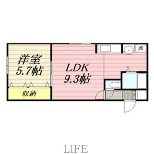 パトラス白石【4階】の間取り