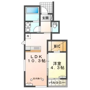 メゾン・シュシュ【1階】の間取り