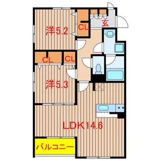 GREEN GABLES FAMIRIA【3階】の間取り