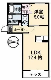ハピー ハイツ【1階】の間取り