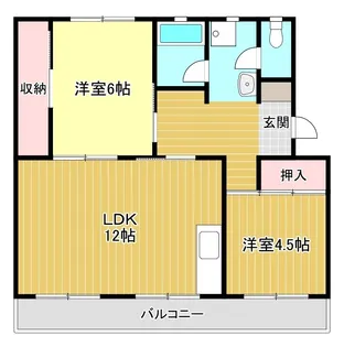 ◆第一パークサイドマンション【4階】の間取り
