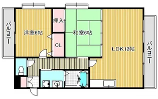 プチフルール千【4階】の間取り