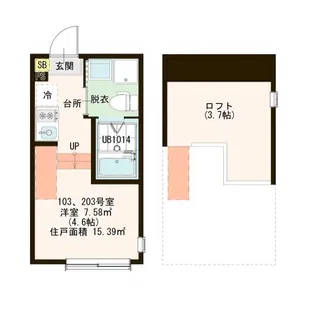 ウィステリア【2階】の間取り