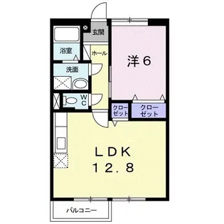 レジュール木船1【2階】の間取り