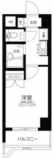 メインステージ早稲田【7階】の間取り