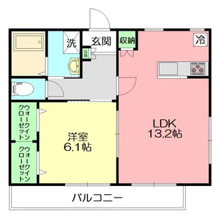 サン プランドール【1階】の間取り