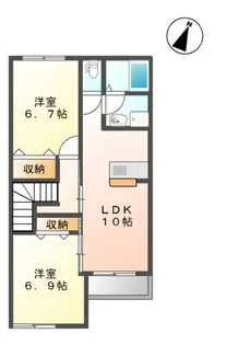 プラージュ【2階】の間取り
