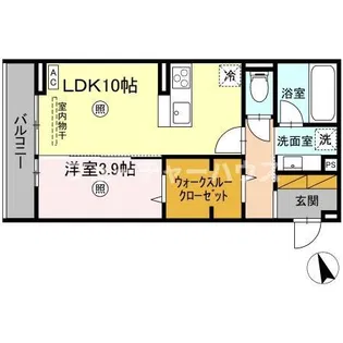レーヴ・ウェル葉山【2階】の間取り