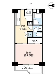 UR牛巻【10階】の間取り