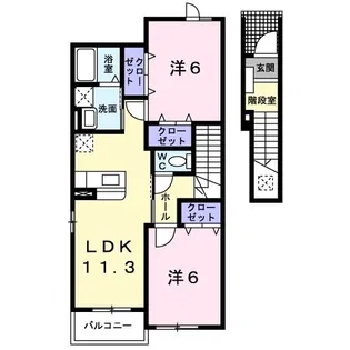 ベル・アンジュ【2階】の間取り
