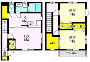 サンヴィレッジ【1階】の間取り