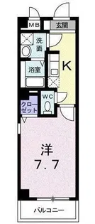 クーシーYS【4階】の間取り
