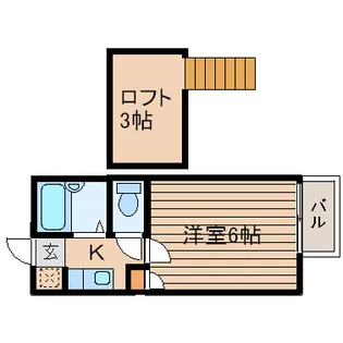 宮城県仙台市宮城野区新田2【アパート】の間取り