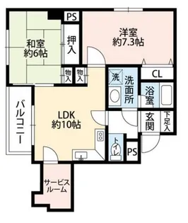 HARU菊名I【5階】の間取り