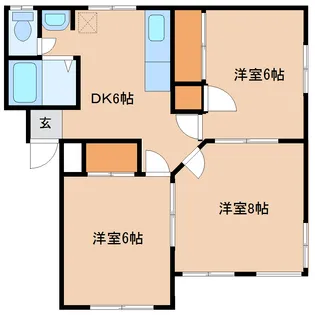 ジュテイ参番館【2階】の間取り