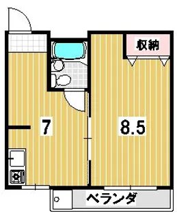 ノーサイド岡崎【1階】の間取り
