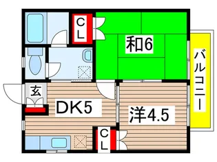 グランド千葉東【2階】の間取り