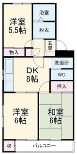 ヴィラフローレンス【3階】の間取り