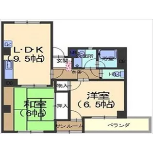 ボルグムーレヨン【4階】の間取り