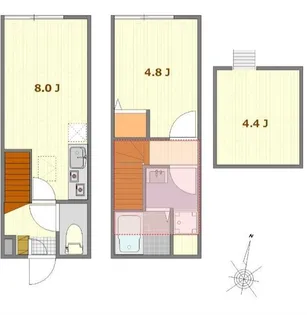 東京都西東京市中町2【アパート】の間取り