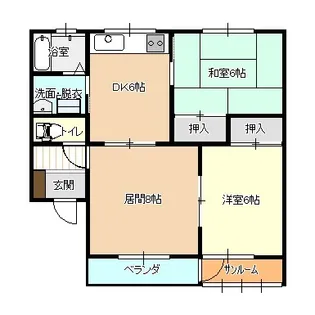 アーバンハウスB【2階】の間取り