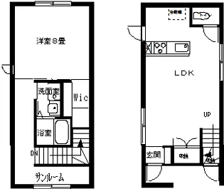 アビタシオン桜【1階】の間取り