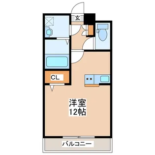 サンヒルズ県庁東【3階】の間取り