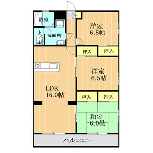 グランドフィネス【1階】の間取り