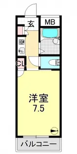 大阪府大阪市平野区平野東4【マンション】の間取り