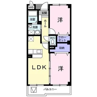アンジュ【1階】の間取り